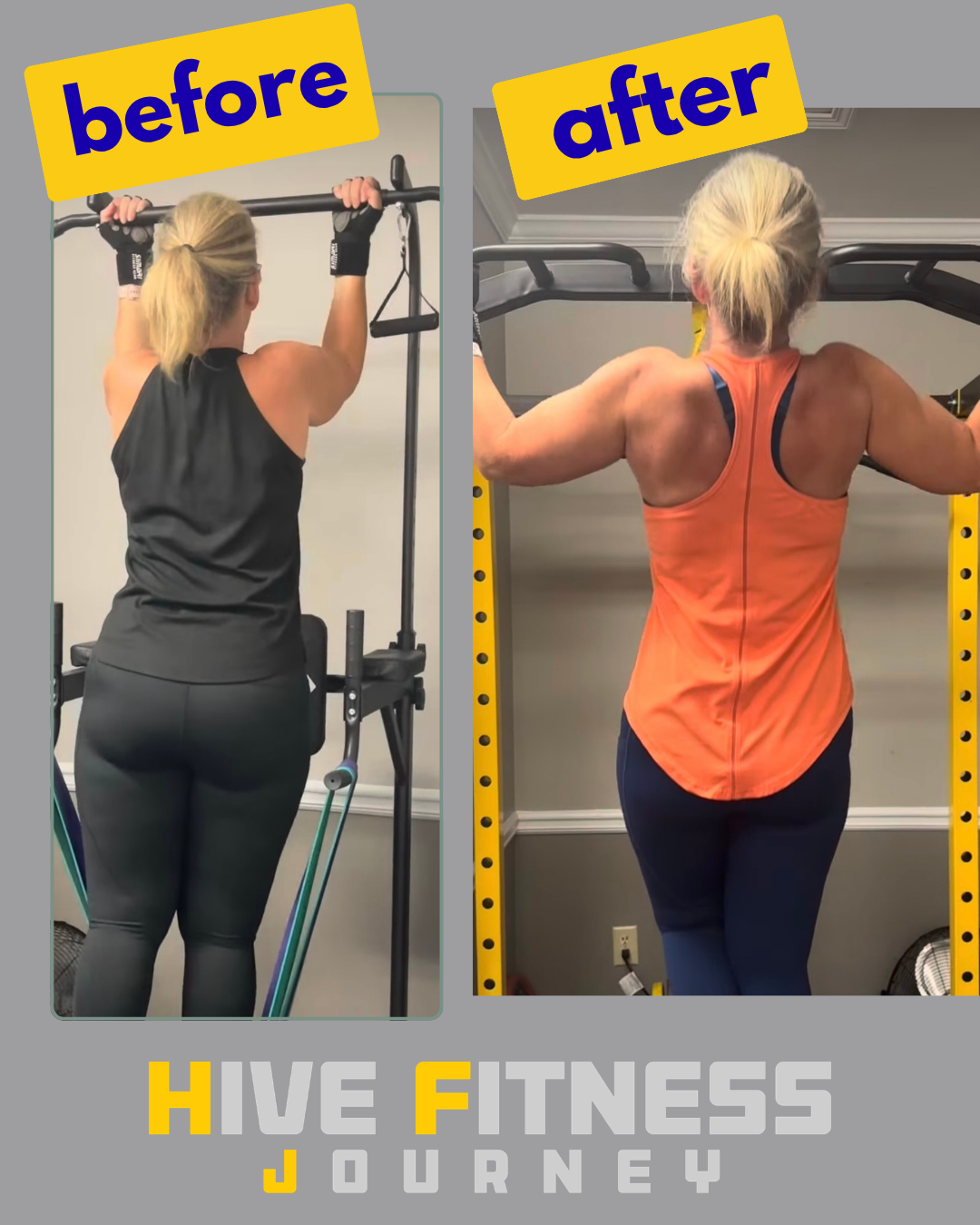 Lucy and Claudia  -  Hive Fitness Journey before and after transformation in Woodstock, GA