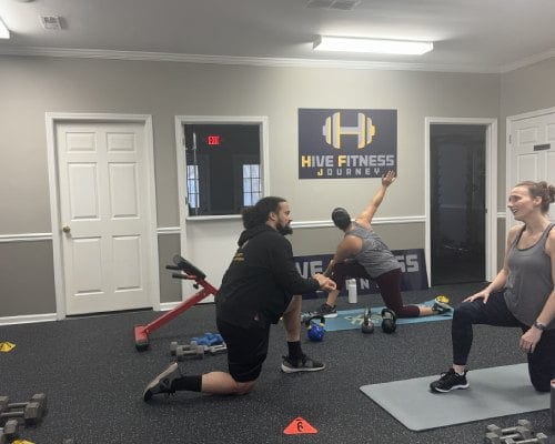 Busy professional training at Hive in Woodstock